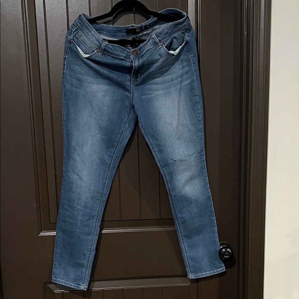 1822 Denim Women's Straight Leg Blue Jeans